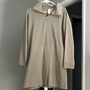 Hm Sweater dress with quarter zip